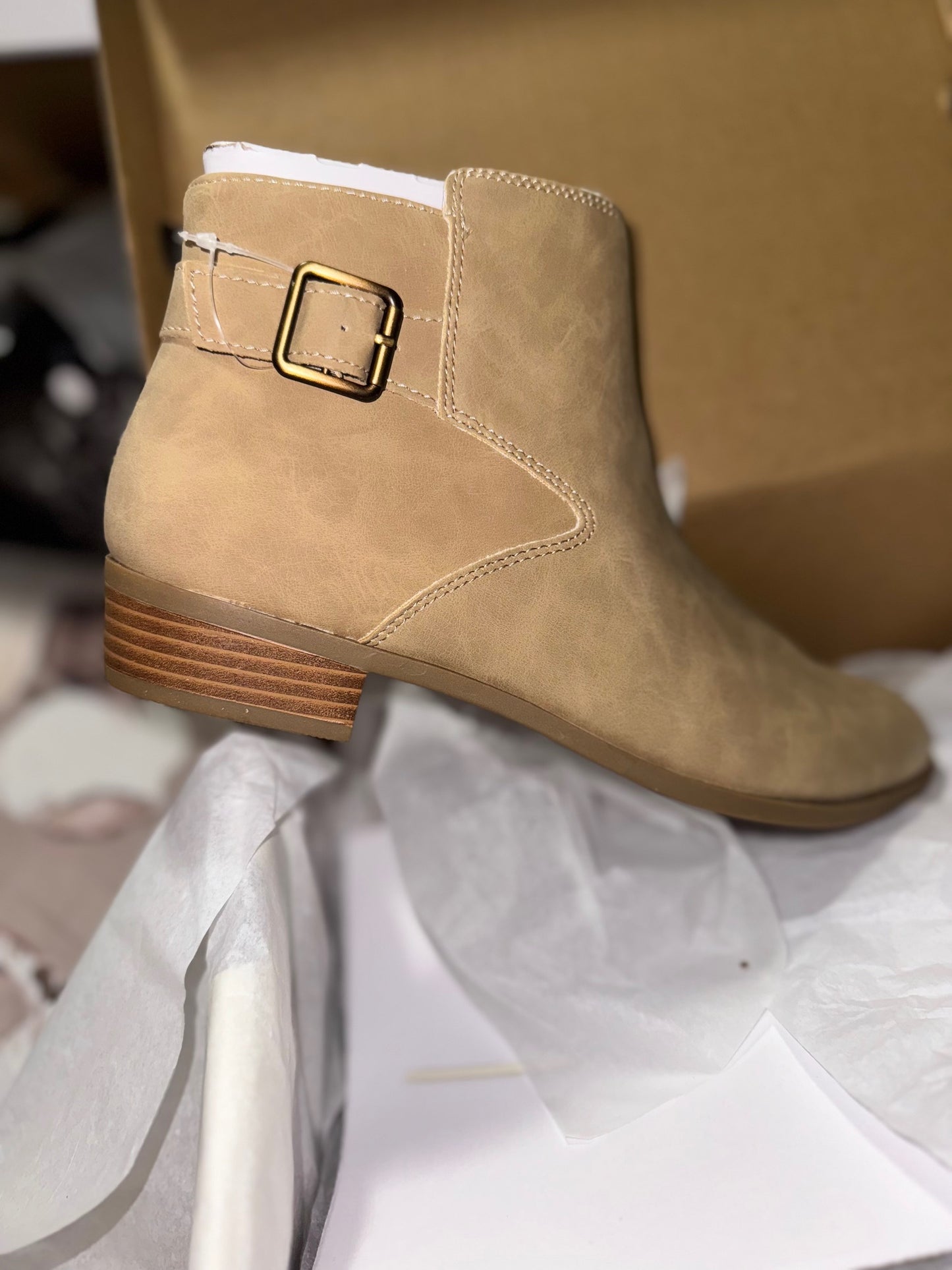 Womens Ryder Stacker Heel Booties