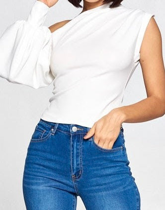 Ladies one shoulder top