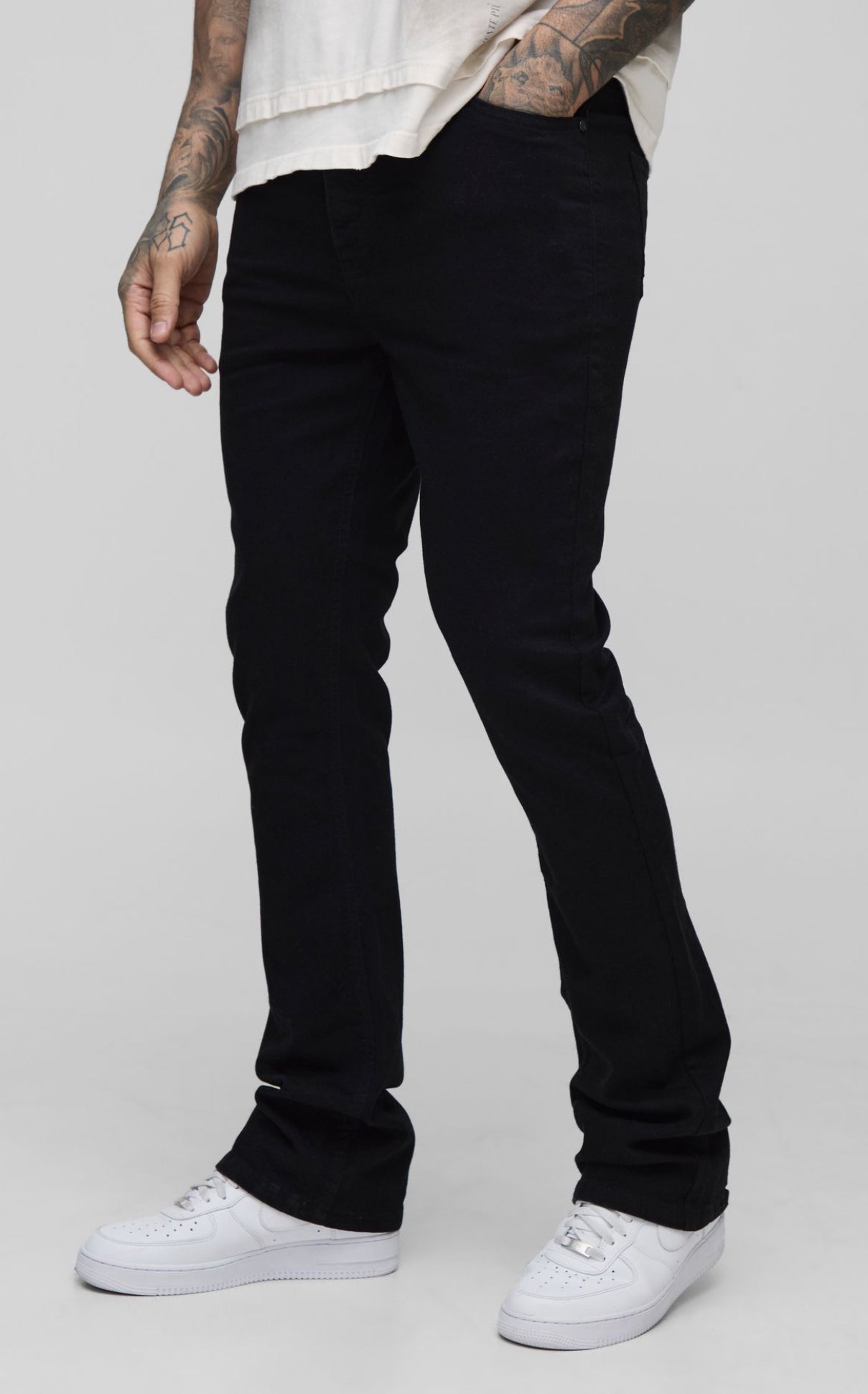 Tall stretch skinny flared jeans