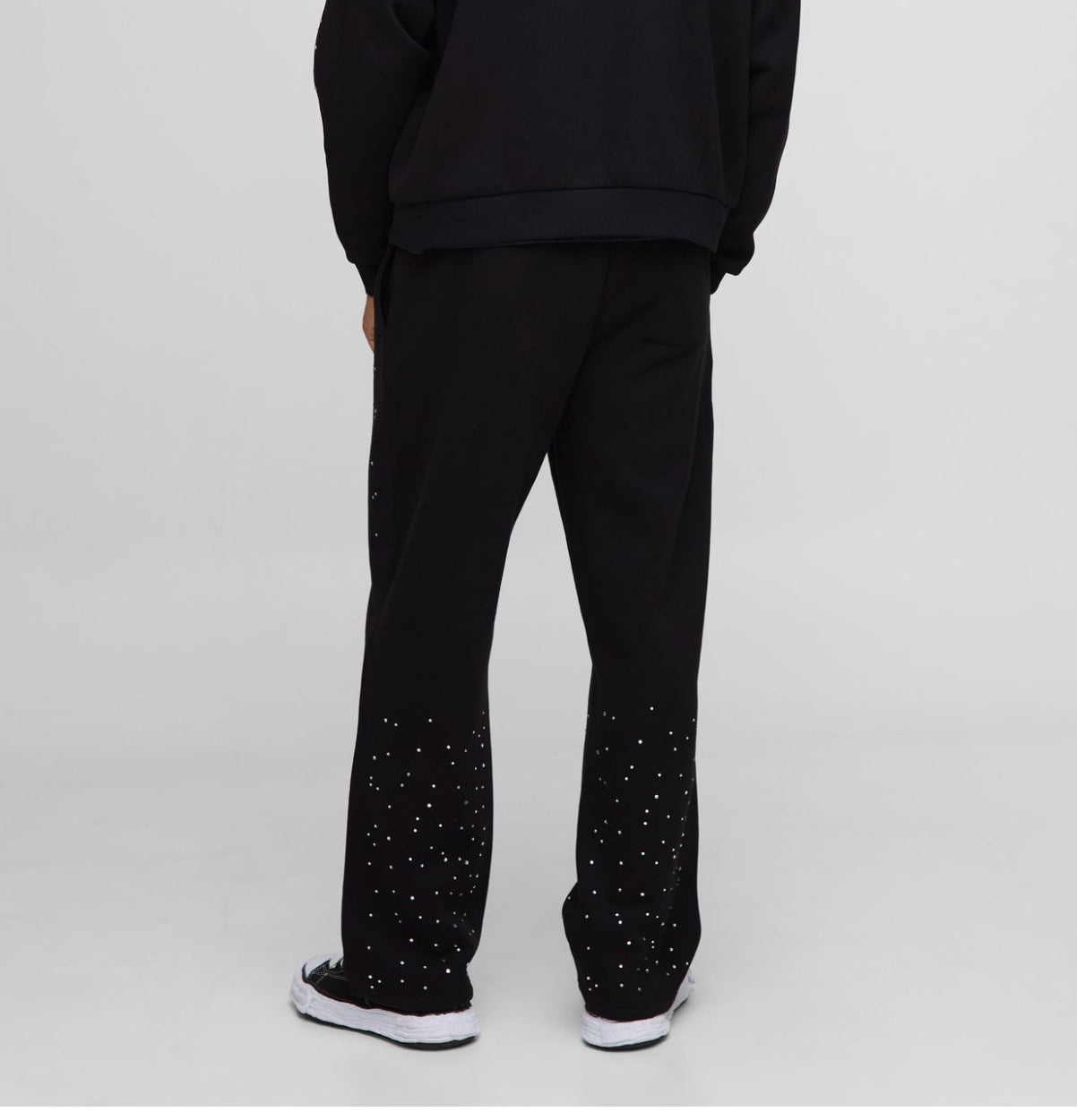 Straight rhinestone joggers