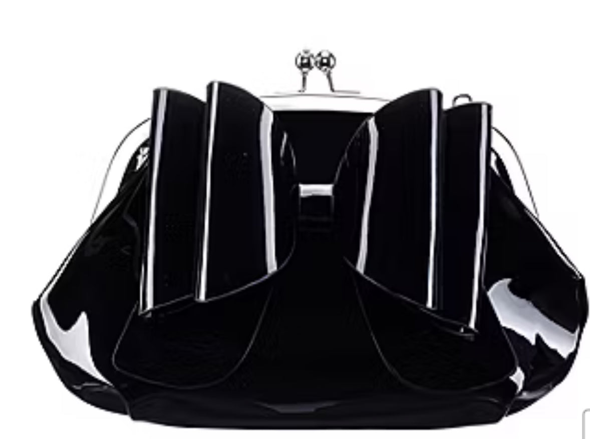 Black bow purse