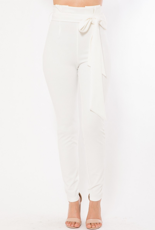 High waist fashion skinny pants