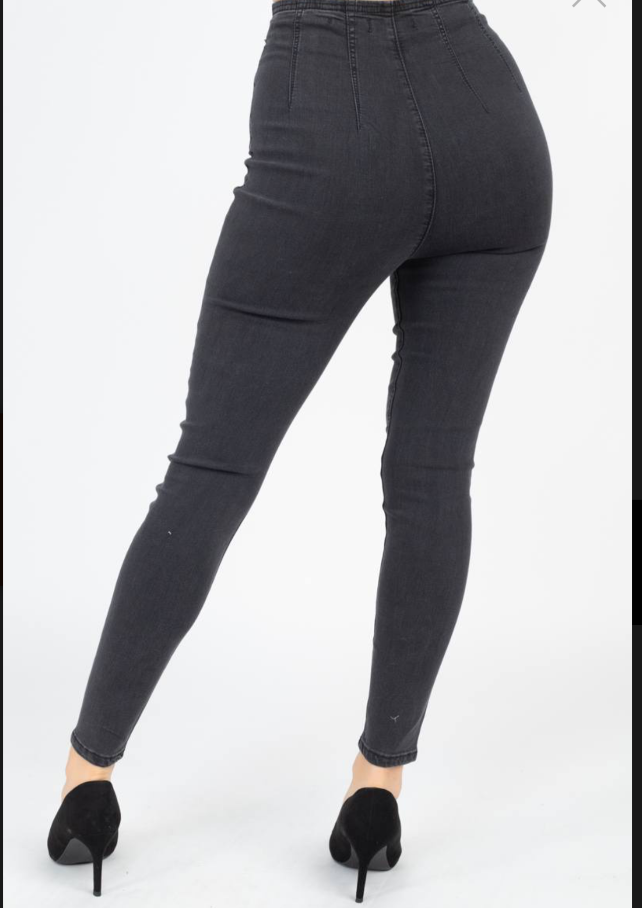 High waist denim jeans