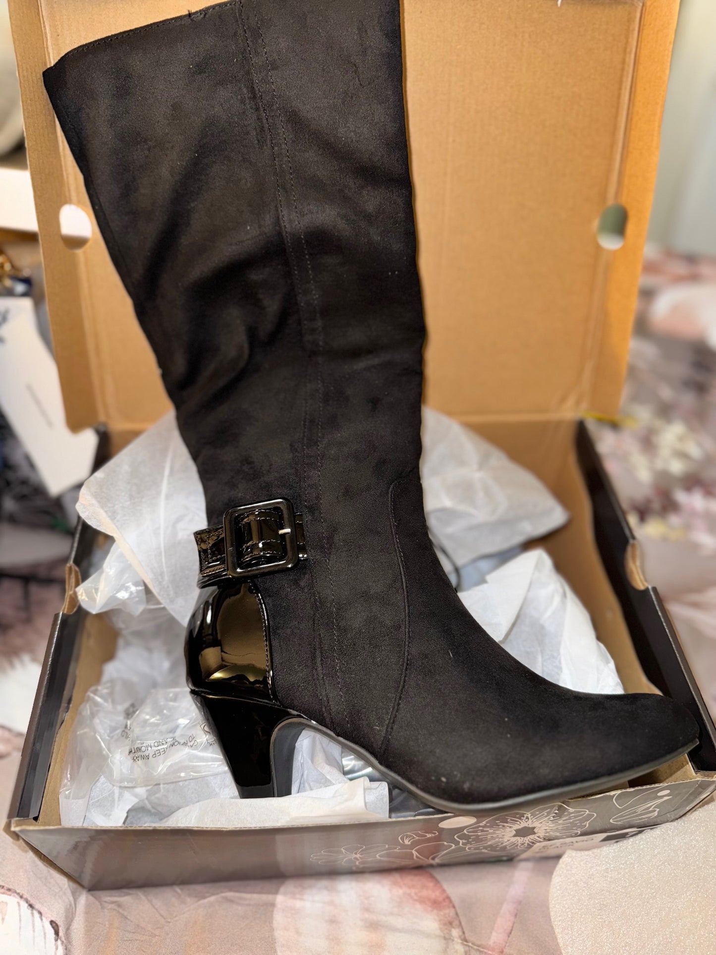 Womens Savio Cone Heel Dress Boots