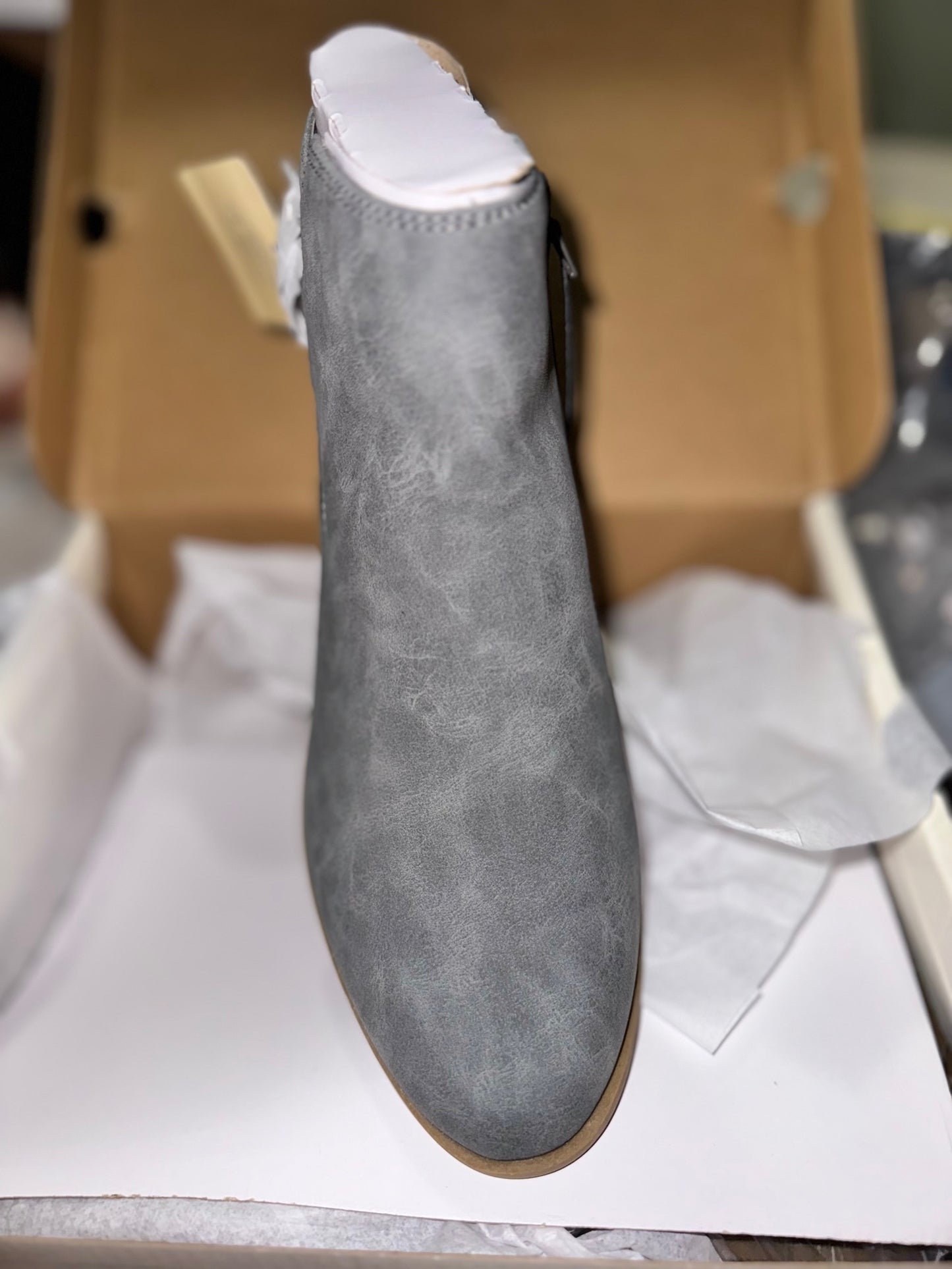 Womens Ryder Stacked Heel Booties